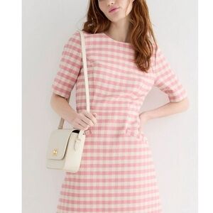 Blair Waldorf J. Crew Pink Checkered Women's Dress